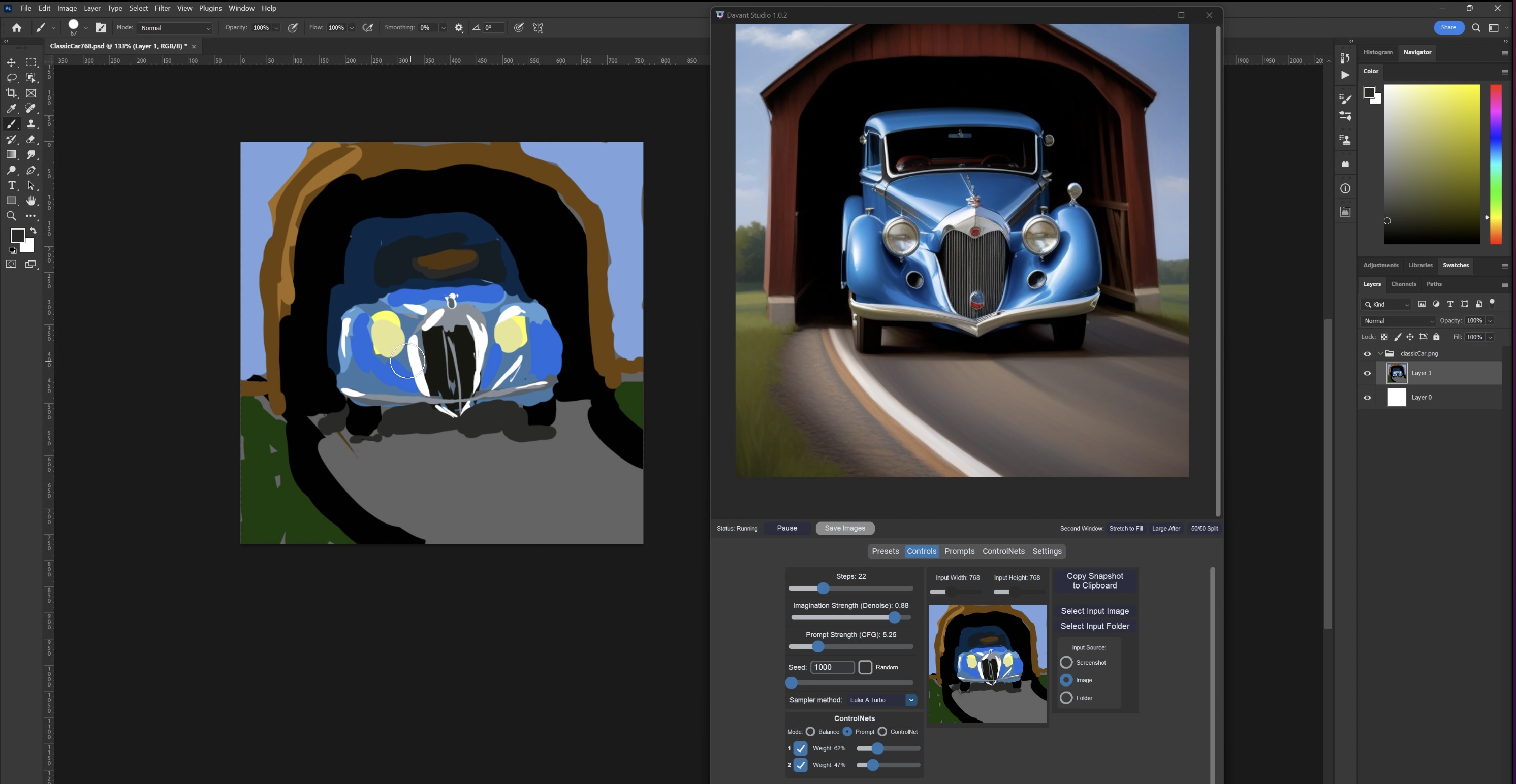Davant Studio and Photoshop